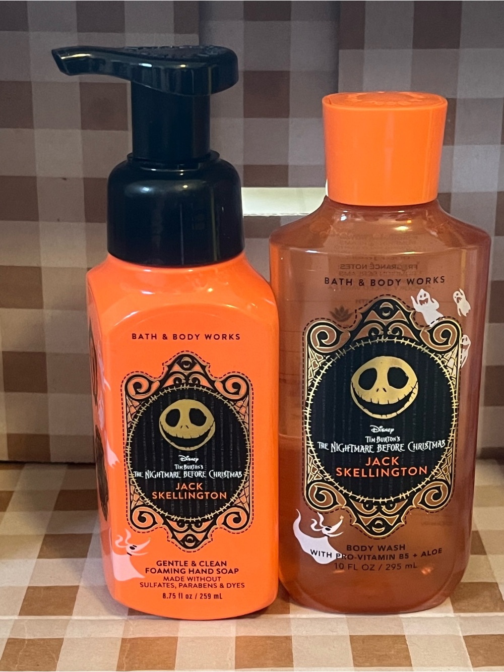 Bath & Body Works Jack Skellington Kids Foaming Hand Soap & Body Wash - Orange